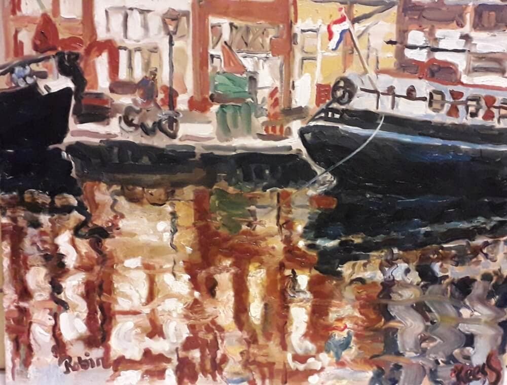 Boten op het Galgewater